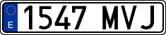 License plates of Spain, Ordinary (2000)