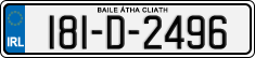 License plate of Ireland, Regular plates