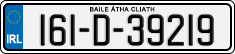 License plate of Ireland, Regular plates