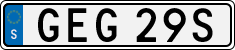 License plate of Sweden, Regular plates