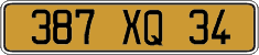 French license plate, FNI