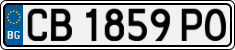 License plate of Bulgaria, Cars