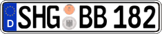 German license plate, Regular plates