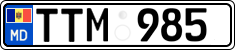 License plate of Moldova, Cars (2015)