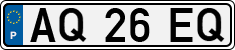 License plate of Portugal, Regular plates