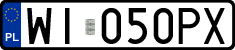 License plates of Poland, Regular car plates