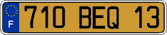 French license plate, FNI