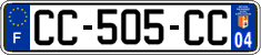 French license plate, SIV (ordinary)