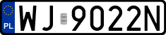 License plates of Poland, Regular car plates