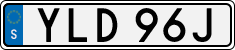 License plate of Sweden, Regular plates