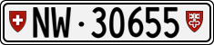 License plate of Switzerland, Cars