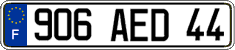 French license plate, FNI