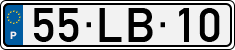 License plate of Portugal, Regular plates