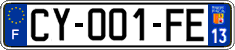 French license plate, SIV (ordinary)