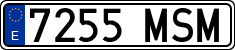 License plates of Spain, Ordinary (2000)