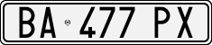 License plate of Italy, Cars (1994 year series)