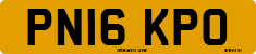License plate of the United Kingdom, 2001 year system