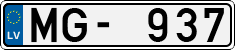 License plate of Latvia, Regular car plates