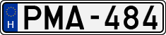 license plates of Hungary, Cars (1990)