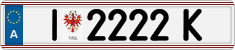 License plate of Austria, Regular plates
