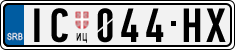 License plate of Serbia, Cars