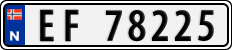 License plate of Norway, Cars
