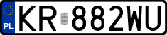 License plates of Poland, Regular car plates
