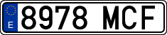License plates of Spain, Ordinary (2000)