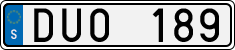 License plate of Sweden, Regular plates