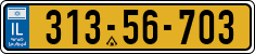 License plate of Israel, Regular plates