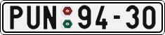 License plate of the Czech Republic, Cars (1960)
