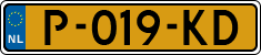 License plate of the Netherlands, Cars