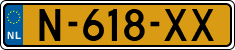 License plate of the Netherlands, Cars