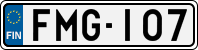 License plate of Finland, Cars