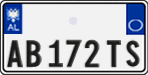 License plate of Albania, Cars (2011)