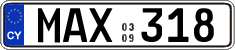 License plate of Cyprus, Regular plates