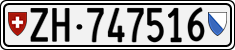 License plate of Switzerland, Cars