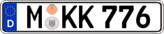 German license plate, Regular plates