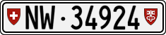 License plate of Switzerland, Cars