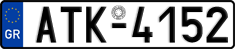 License plate of Greece, Cars