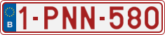 License plate of Belgium, Regular plates (2010)