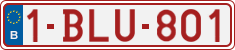 License plate of Belgium, Regular plates (2010)