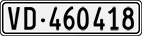 License plate of Switzerland, Cars