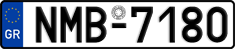 License plate of Greece, Cars