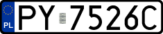 License plates of Poland, Regular car plates