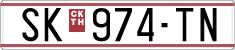 License plate of North Macedonia, Regular plates (1993)