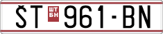 License plate of North Macedonia, Regular plates (1993)