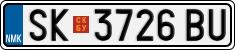 License plate of North Macedonia, Regular plates (2012)