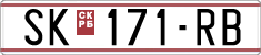 License plate of North Macedonia, Regular plates (1993)