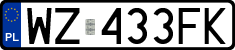 License plates of Poland, Regular car plates